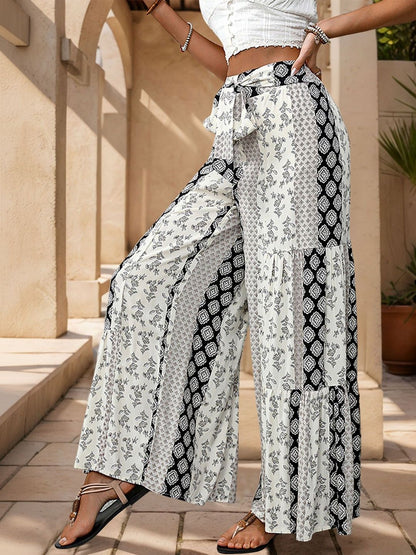 Women Printed Non Iron Trousers