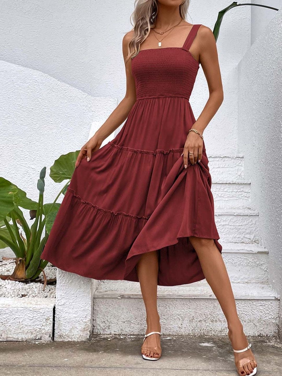 NOWI A-Line Midi Dress