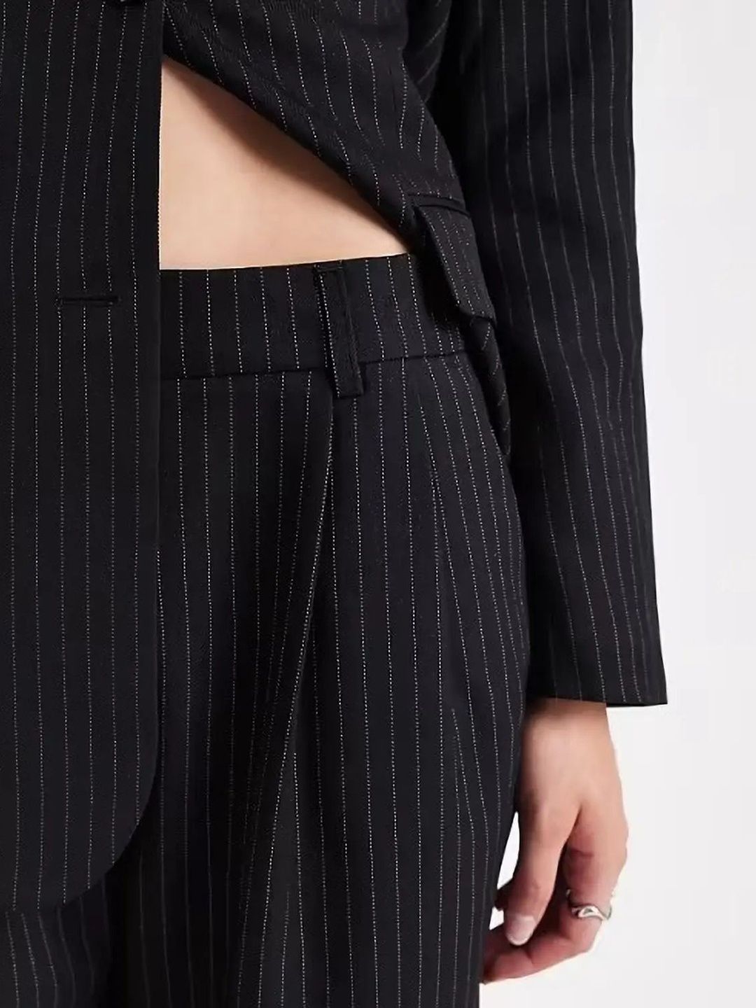 Striped Coat with Trousers