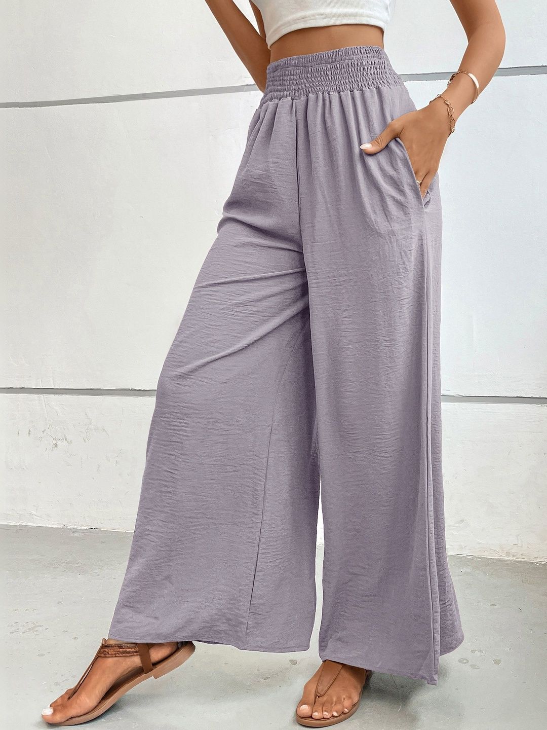 Women Loose Fit Non Iron Trousers