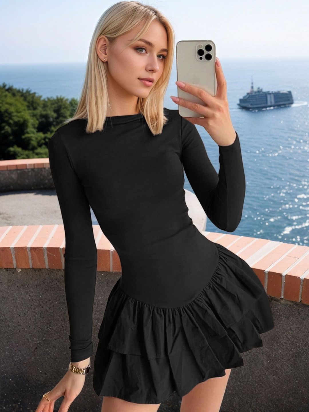 NOWI Fit & Flare Mini Dress