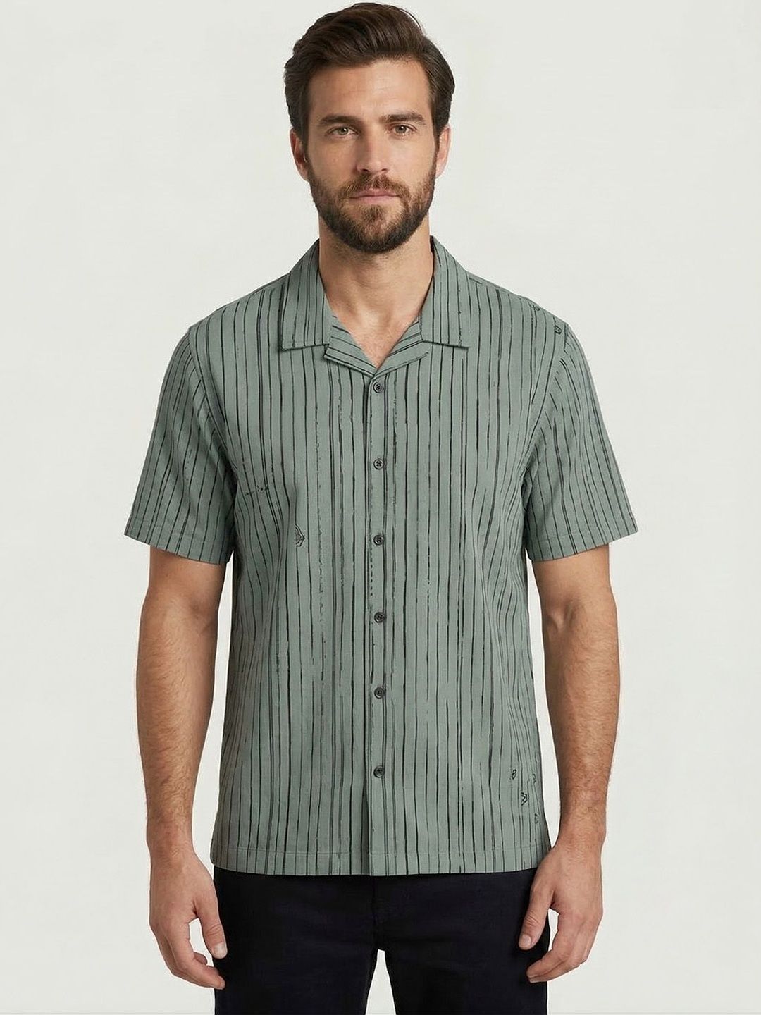 Men Multi Stripes Casual Shirt