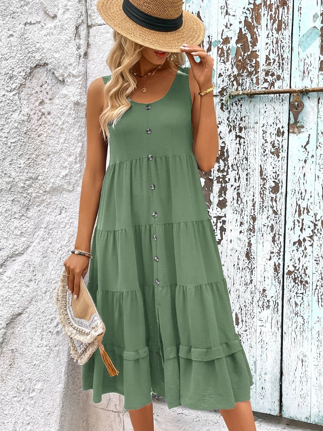 Fit & Flare Midi Dress