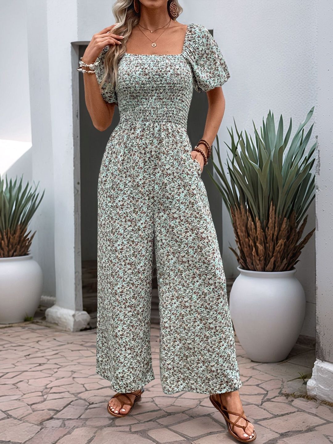 Printed Basic Jumpsuit