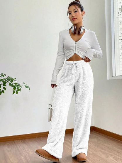 Women High-Rise Easy Wash Trousers