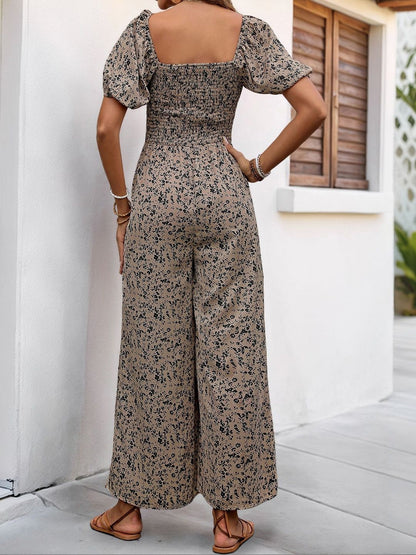 Printed Culotte Jumpsuit