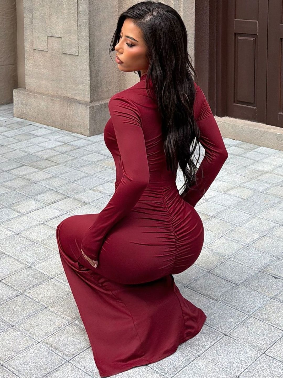 NOWI Bodycon Maxi Dress
