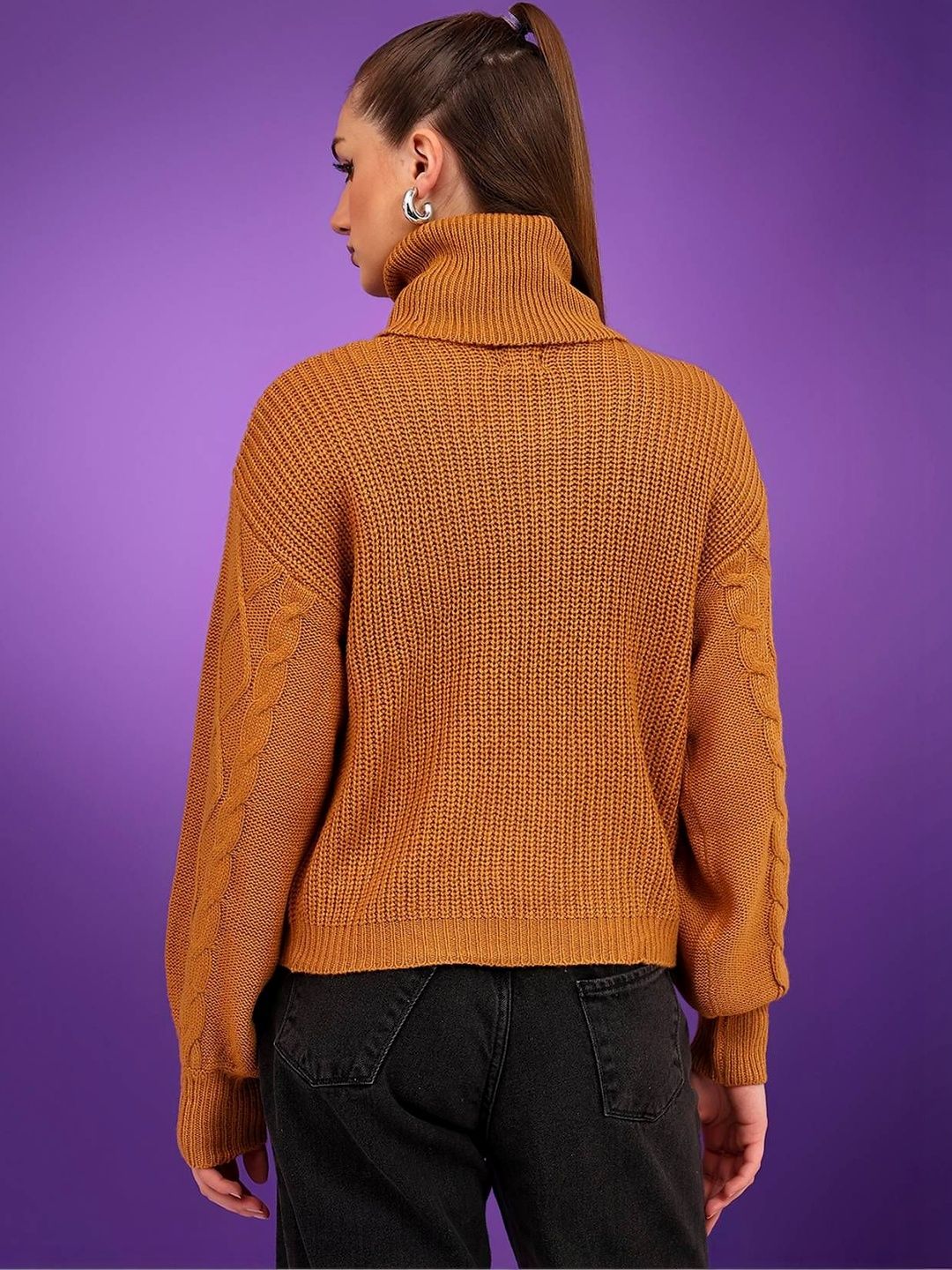 NOWI Women Cable Knit Woollen Pullover