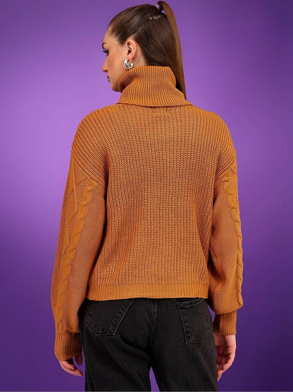 NOWI Women Cable Knit Woollen Pullover