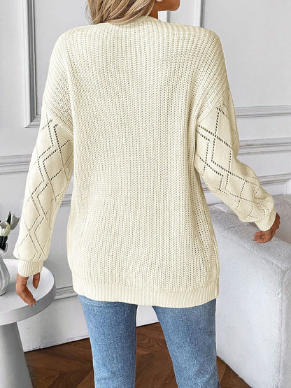 Women's Grey Nowi Women Pullover Blend Printed Regular Fit