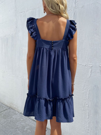 Ruffled A-Line Dress
