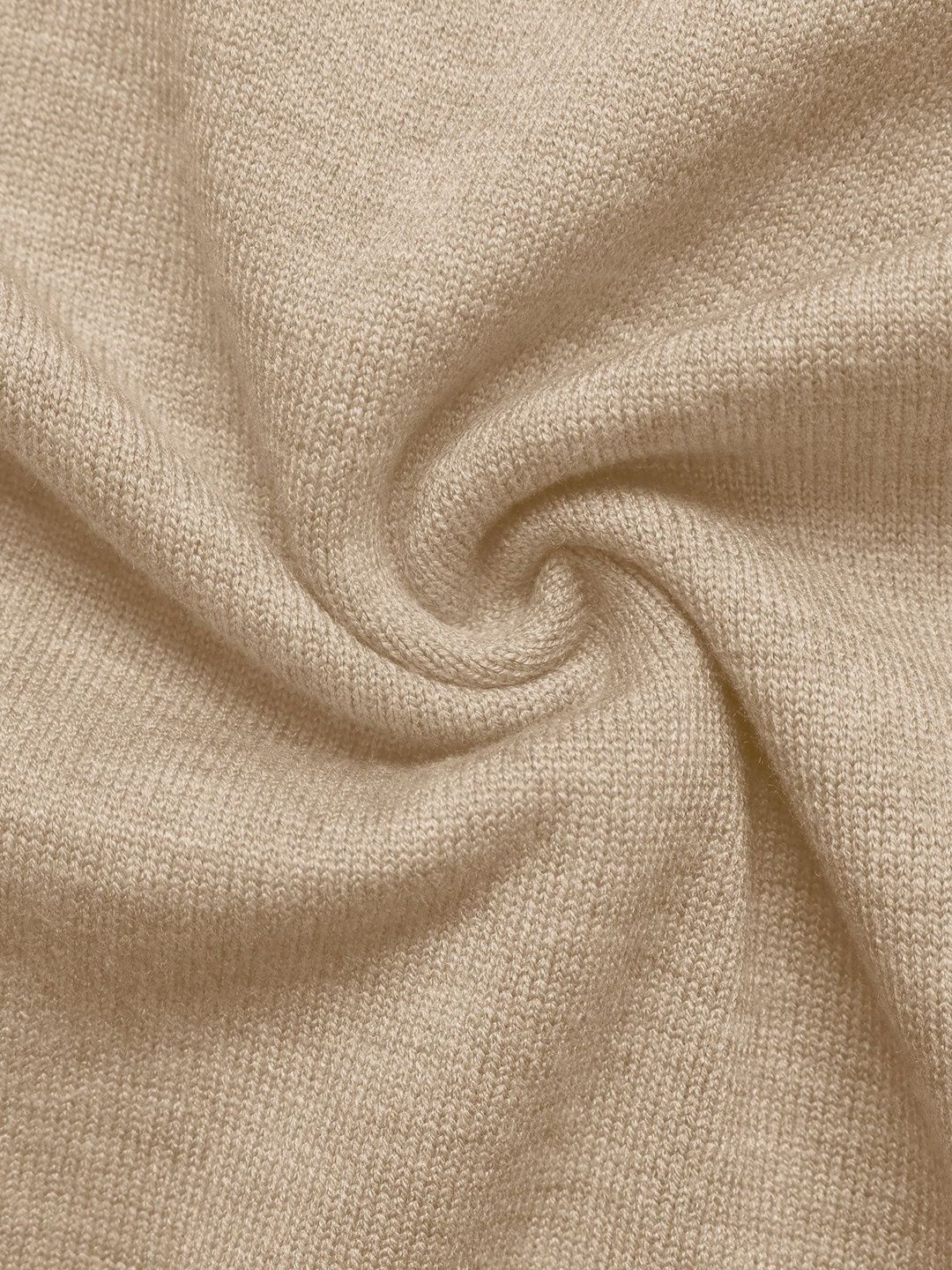 Women's Beige Pullover Blend Printed Regular Fit