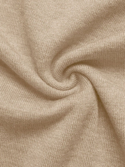 Women's Beige Pullover Blend Printed Regular Fit