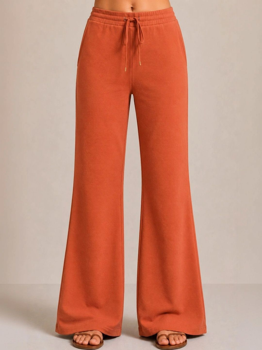 Women High-Rise Wrinkle Free Trousers