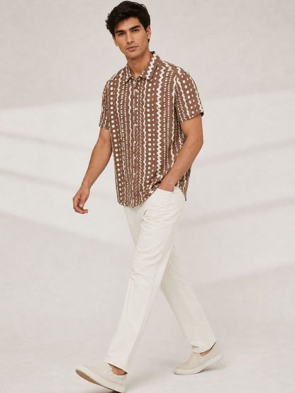 Men Standard Printed Casual Shirt