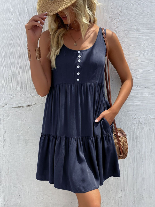 A-Line Dress Style 747 - Nowi Korean Fashion