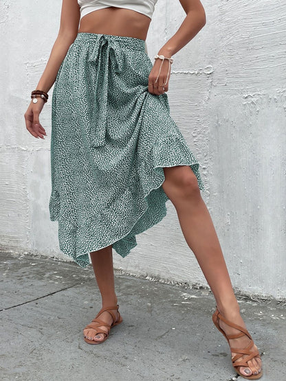 Printed Flared Cotton Skirts