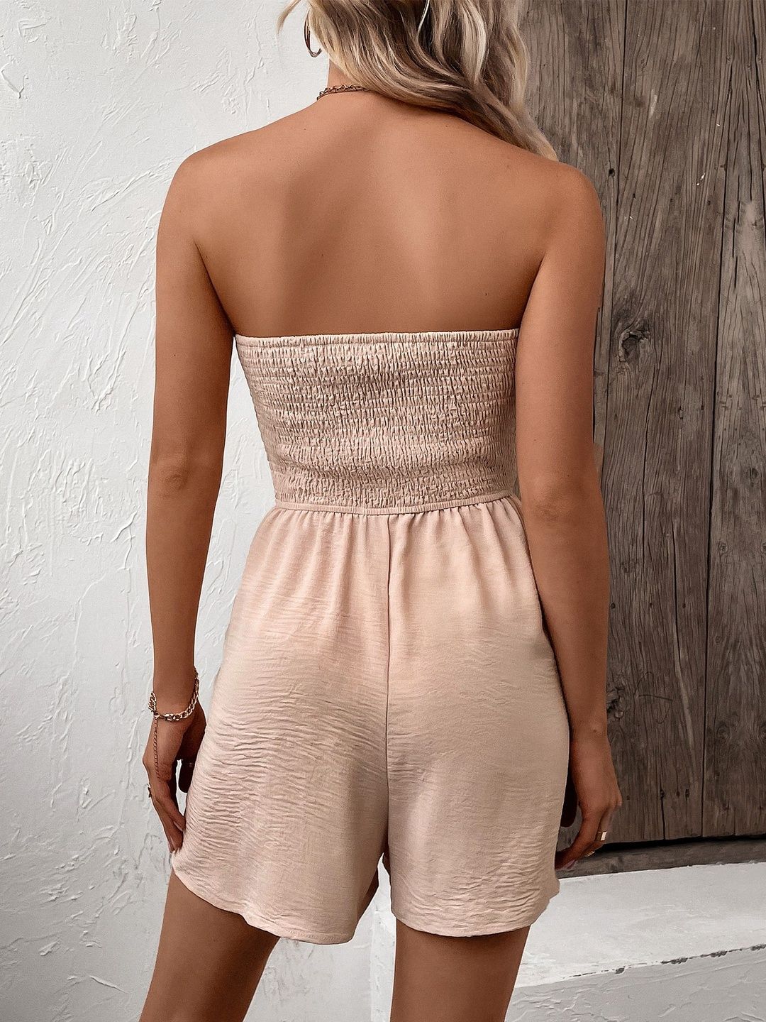 Strapless with Ruffles Jumpsuit
