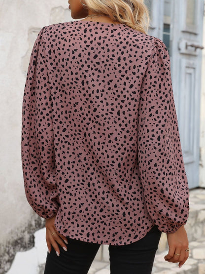 Women's Grey Nowi Animal Print Top