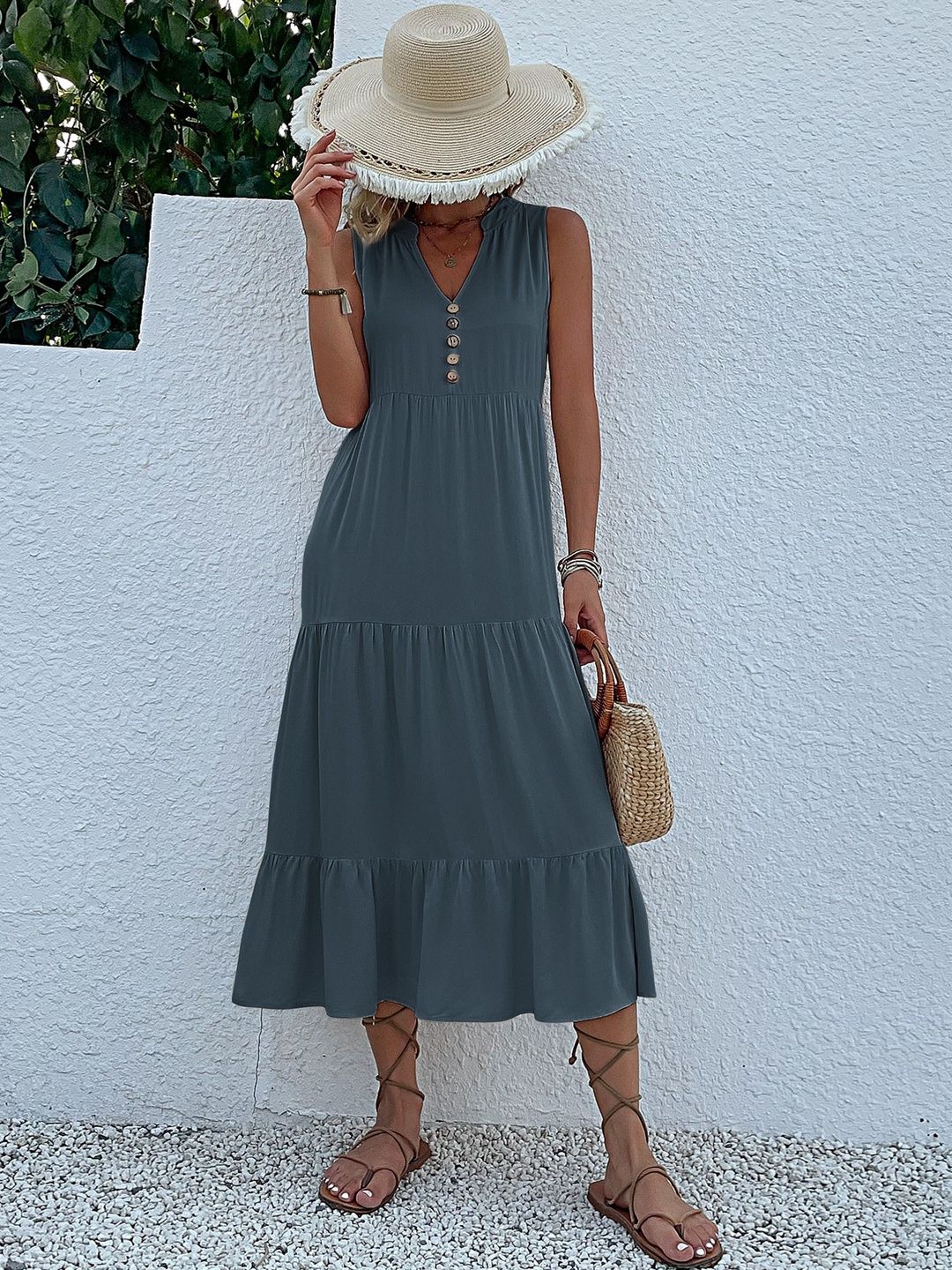 A-Line Midi Dress