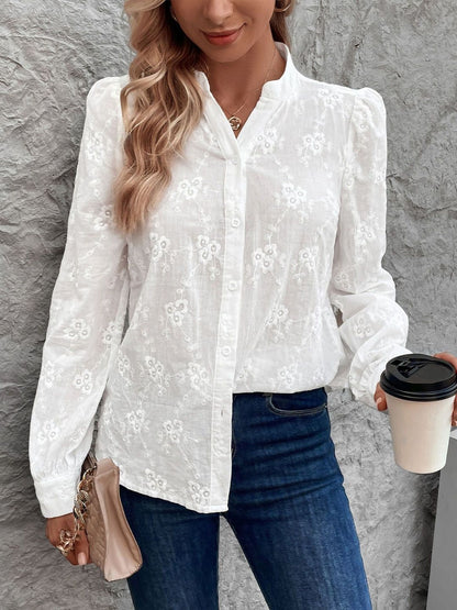 Women Semi Sheer Casual Shirt