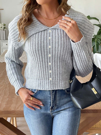 Women Ribbed Cardigan