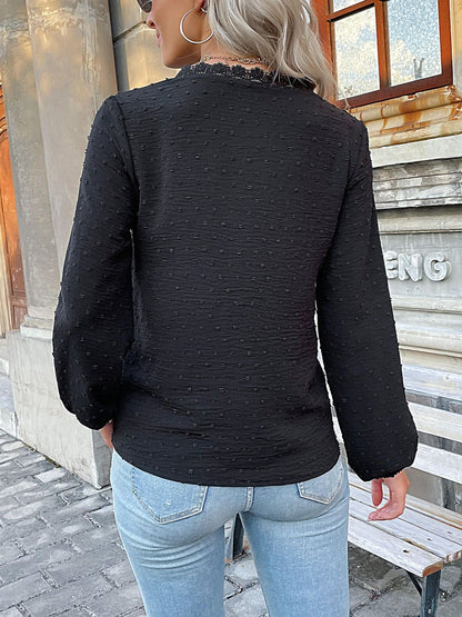 Women's Black Cotton Top Printed Regular Fit