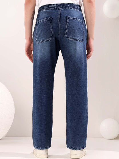 Men Straight Fit Mid-Rise Light Fade Jeans
