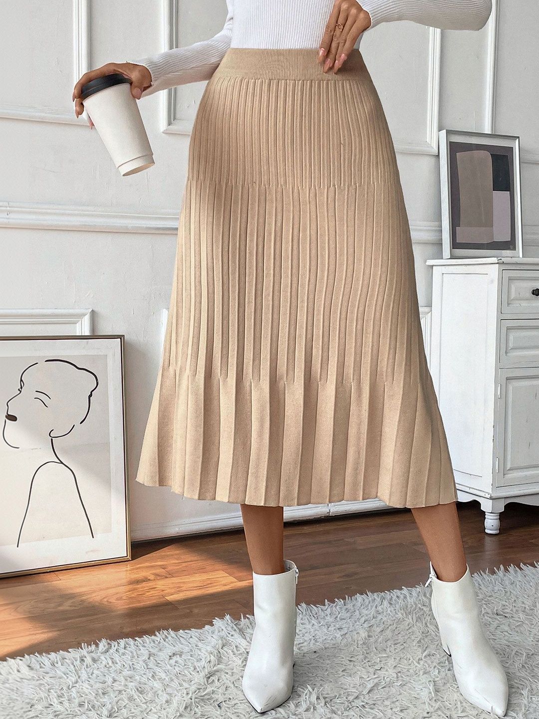 Pleated Midi Skirts