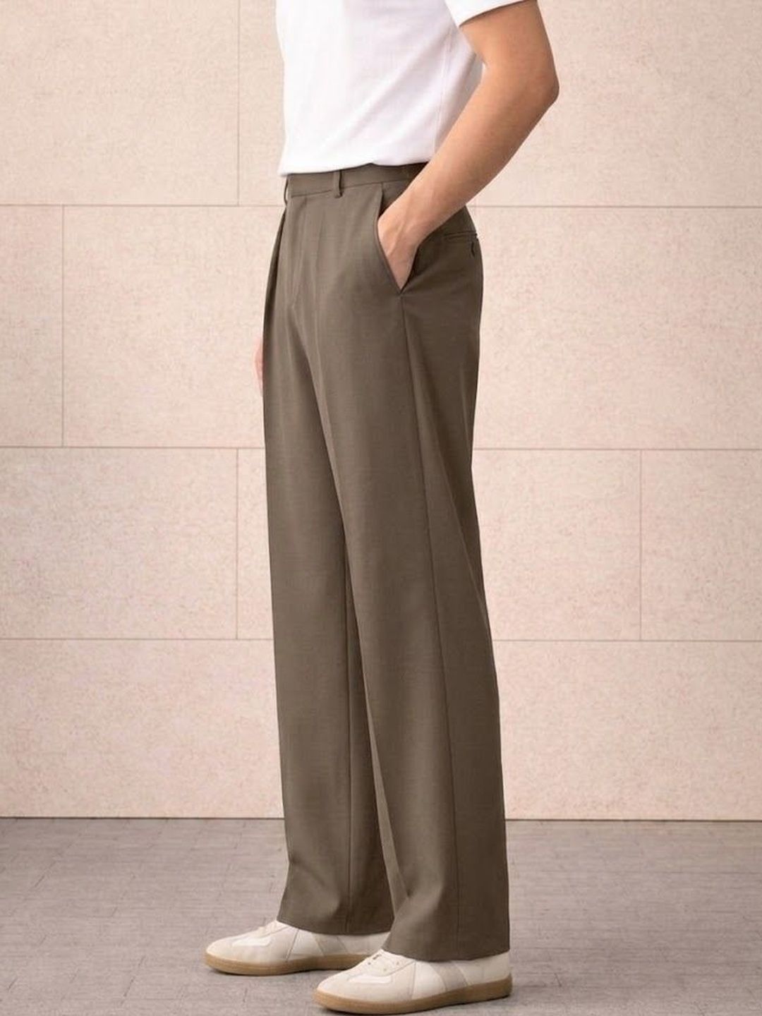 Men Pleated Trousers