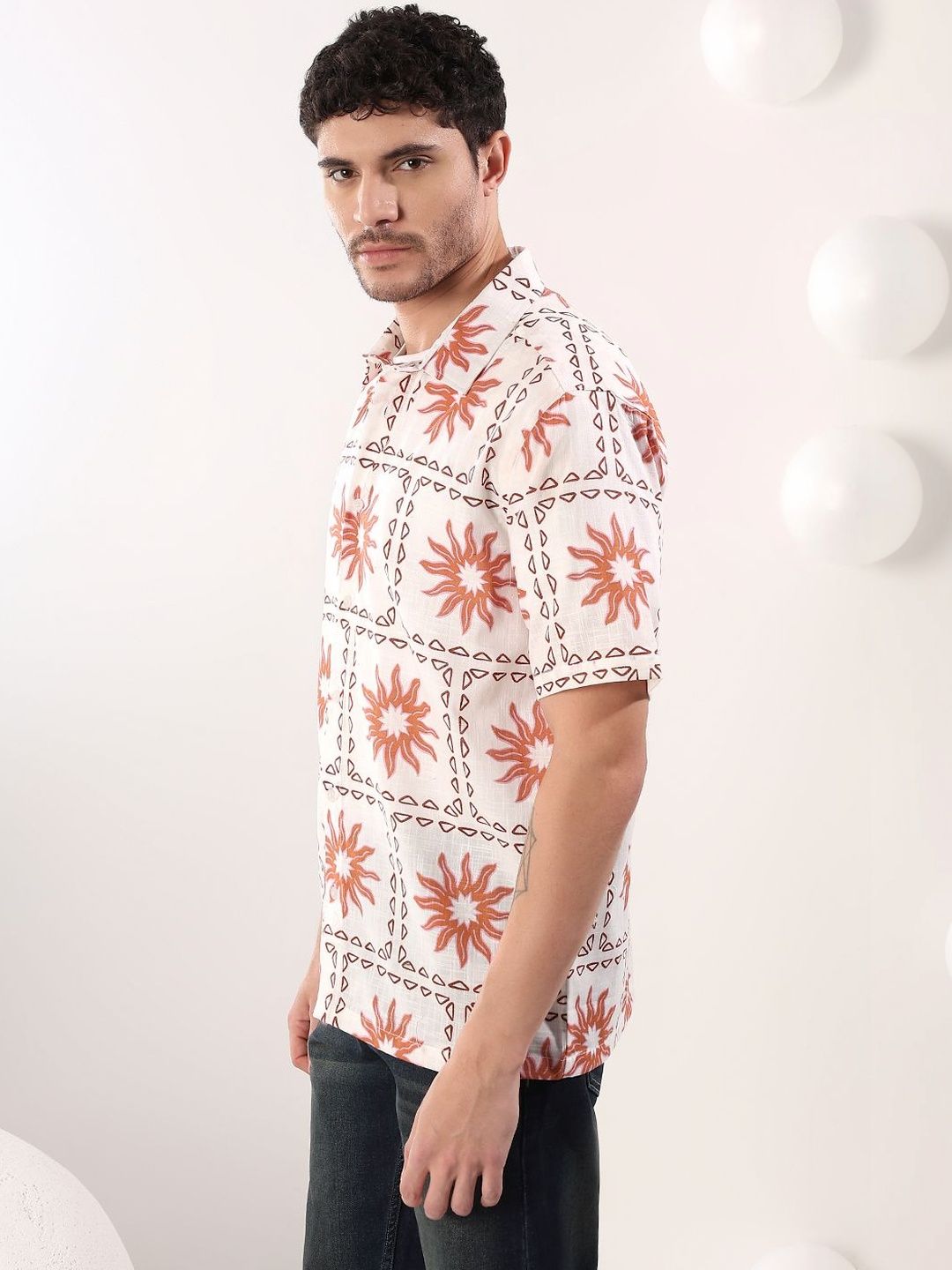 NOWI Men Printed Casual Shirt