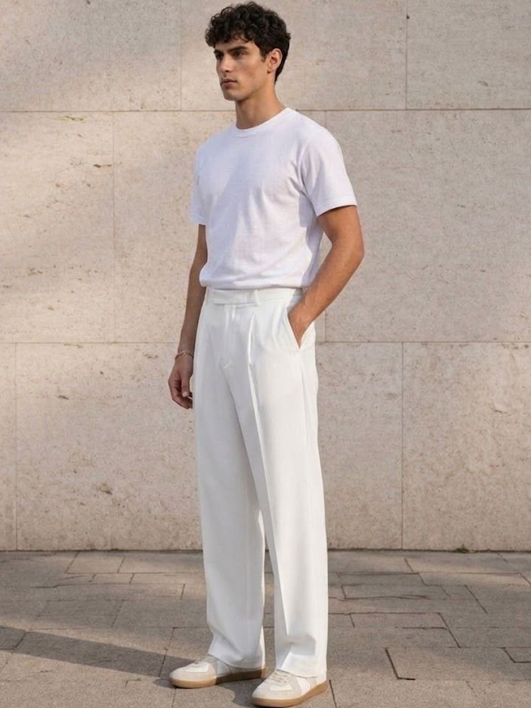 Men Pleated Trousers