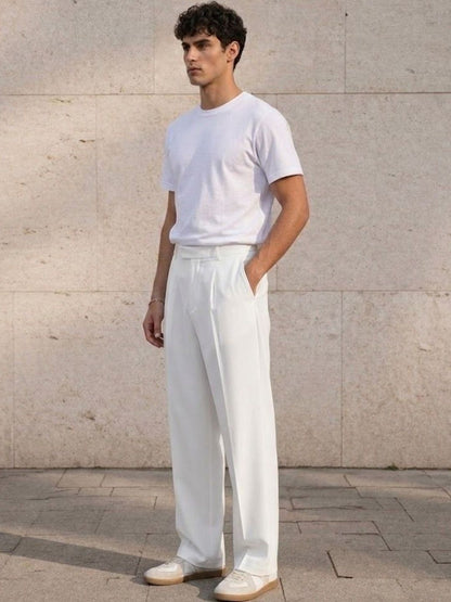 Men Pleated Trousers