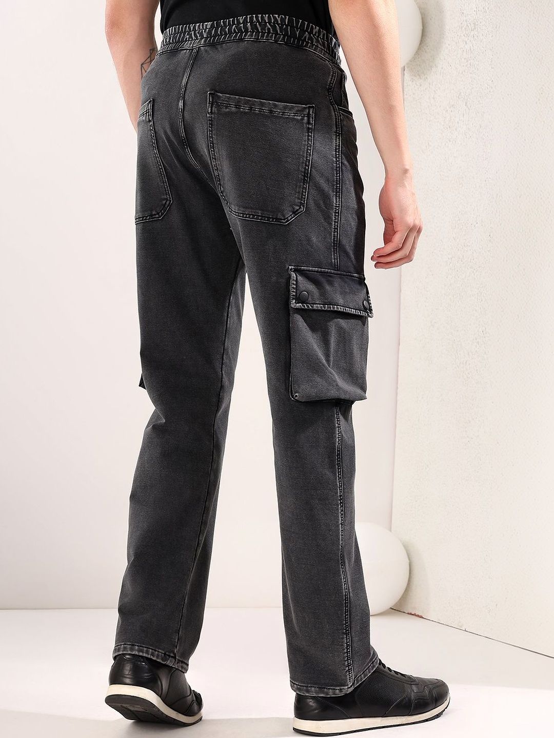 Men Faded Cargos Trousers