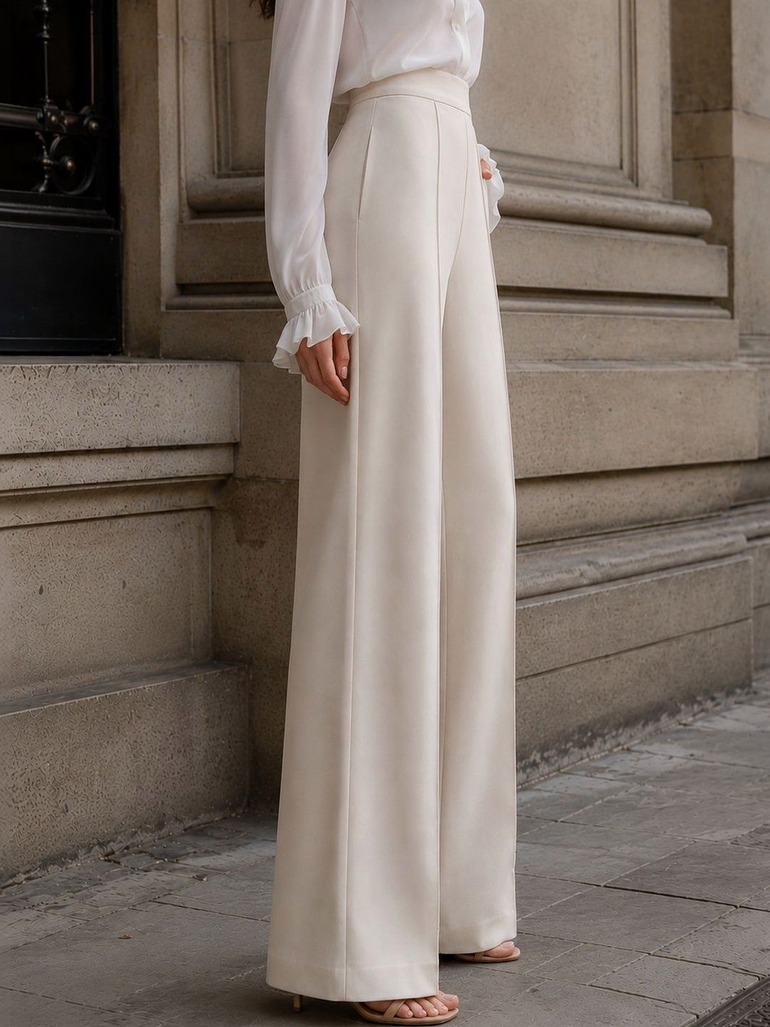 Women Relaxed Wrinkle Free Trousers