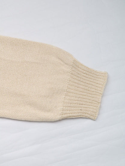Women's Beige Nowi Women Cardigan Blend Printed Regular Fit