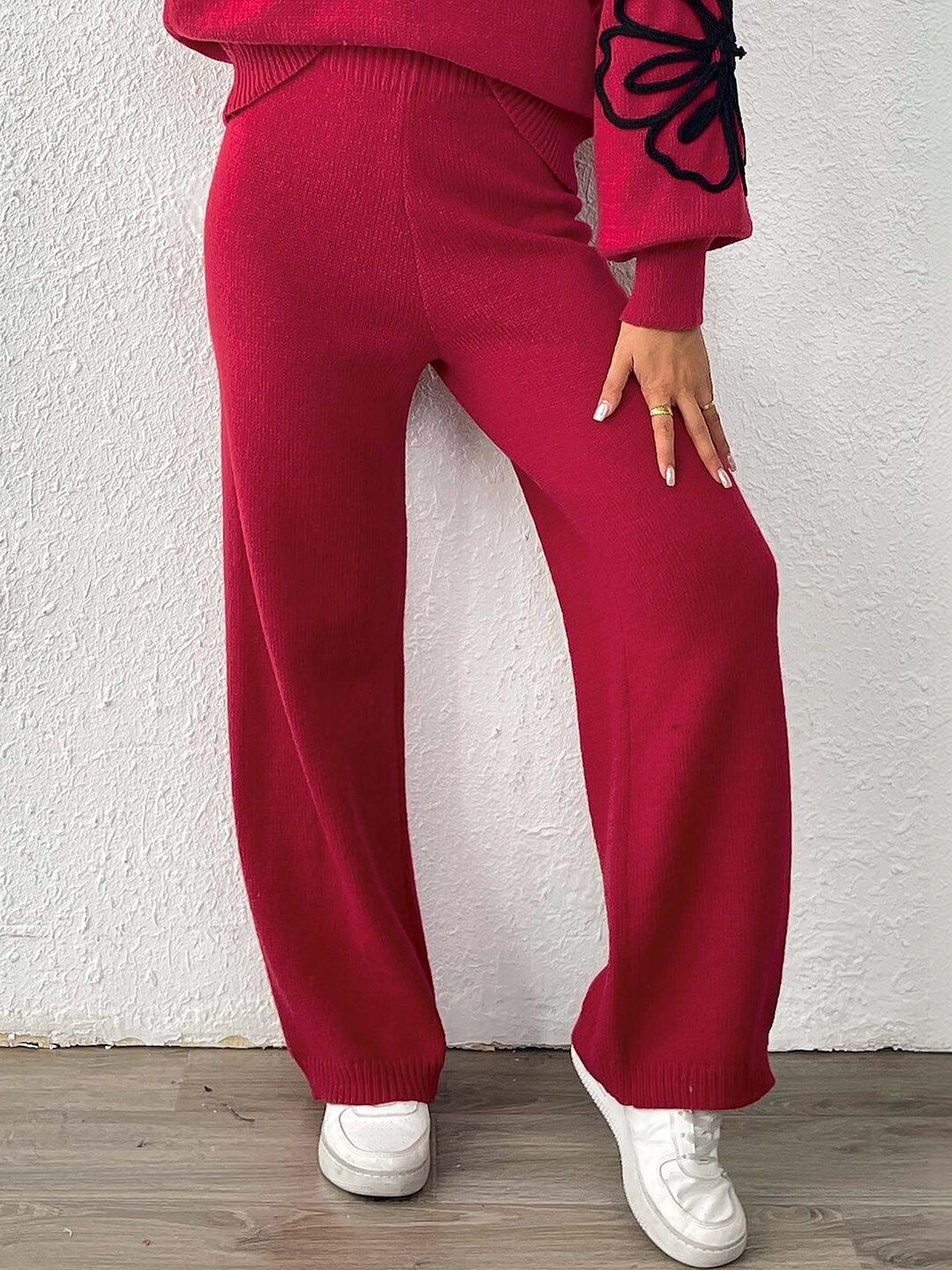 Women Floral Embellished Trousers