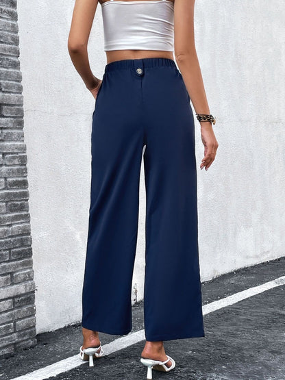 Women High-Rise Non Iron Pleated Trousers