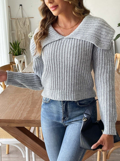 Women Ribbed Pullover