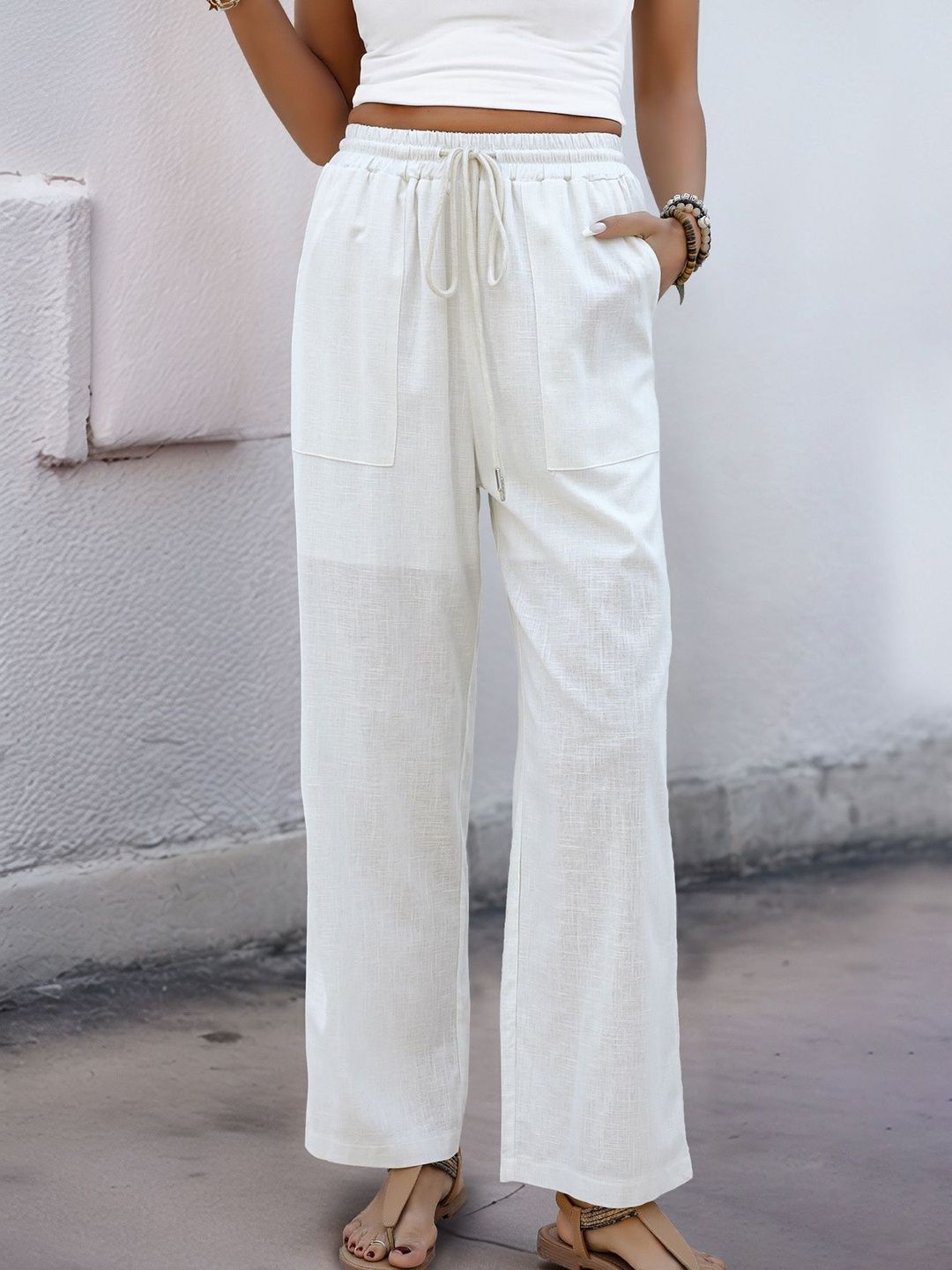Women Loose Fit Non Iron Trousers