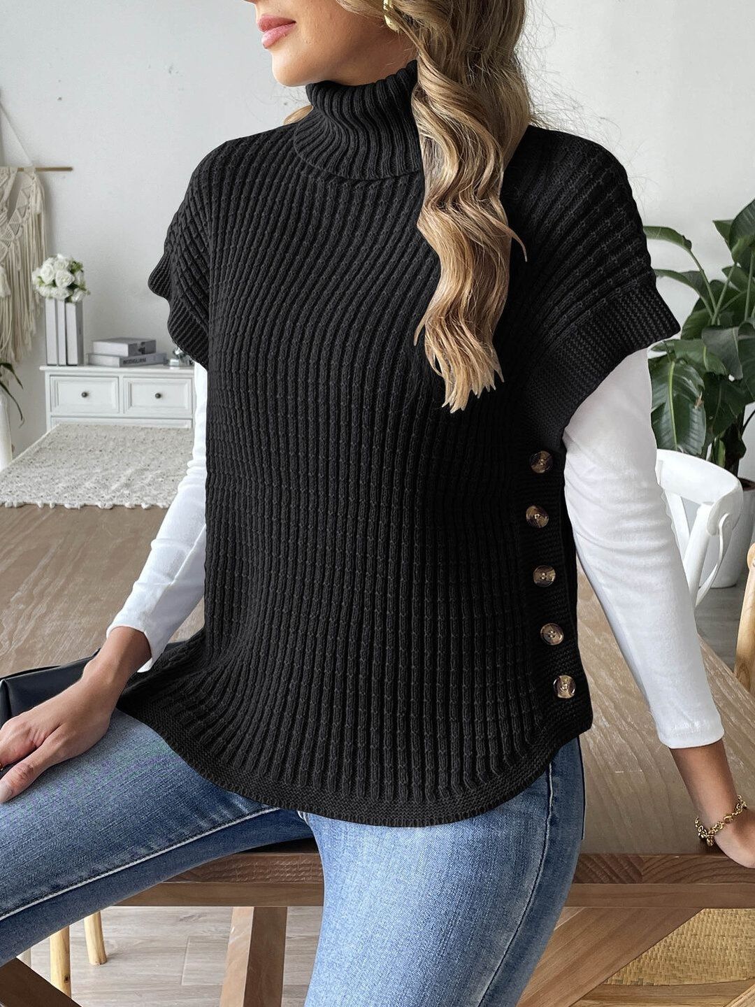 Women Ribbed Pullover