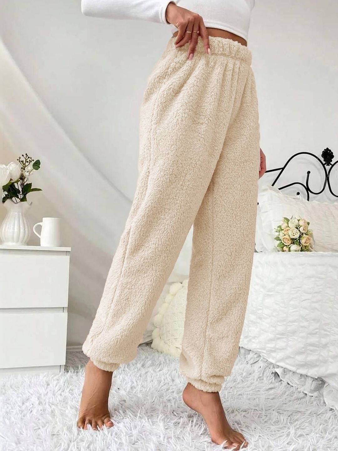 NOWI Women High-Rise Easy Wash Trousers