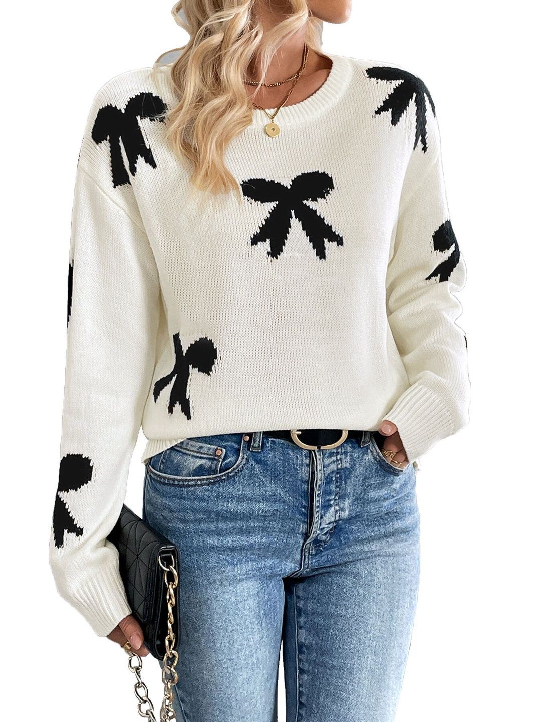 NOWI Printed Pullover Style 200 - Nowi Korean Fashion