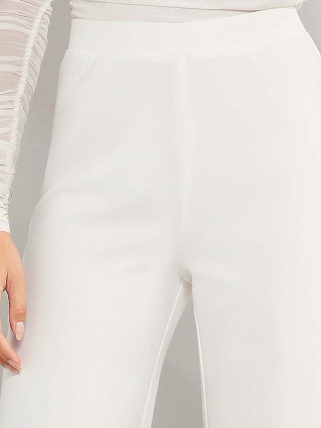 Women Straight Fit Wrinkle Free Trousers