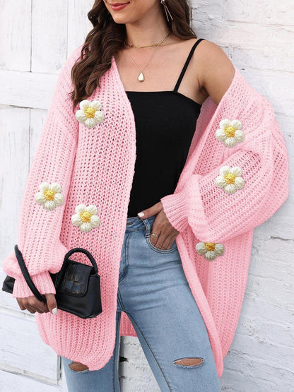 Women Cardigan with Applique Detail
