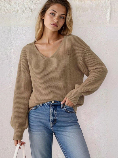 Women Ribbed Pullover