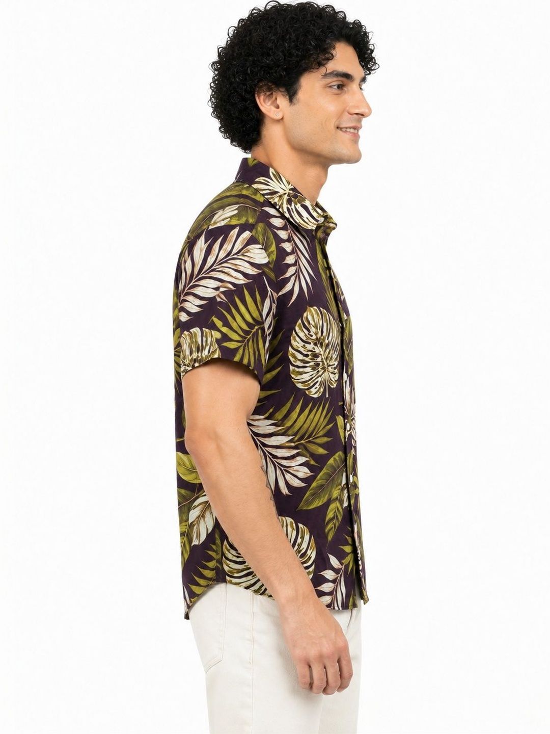 Men Comfort Floral Printed Casual Shirt