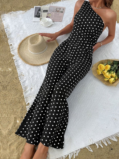 Printed Basic Jumpsuit with Layered