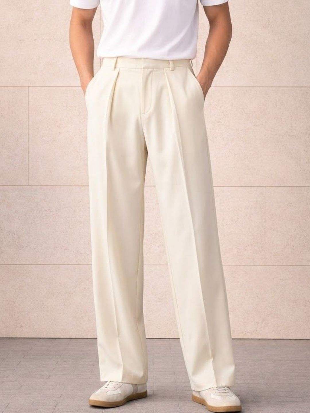 Men Pleated Trousers