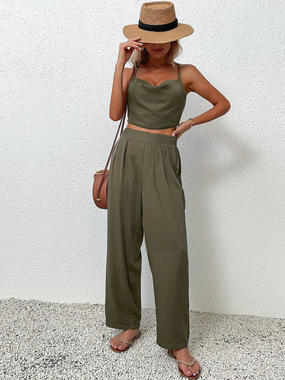 Shoulder Straps Top & Trousers Co-Ords